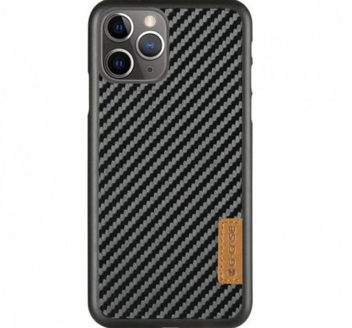 Луксозен силиконов калъф / гръб / TPU G-Case Dark Series за Apple iPhone 12 /12 Pro 6.1'' - черен / Carbon
