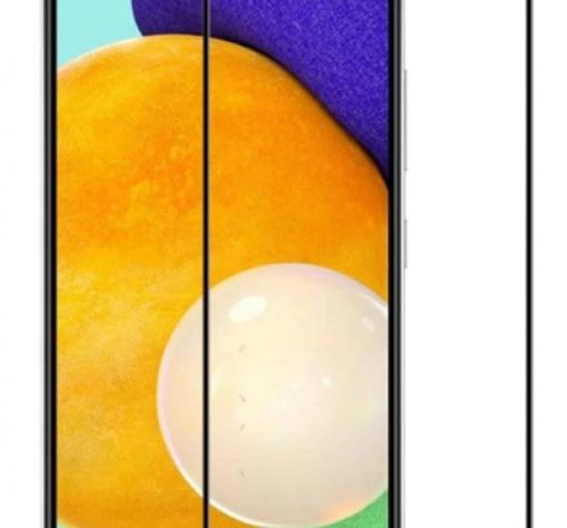 5D full cover Tempered glass Full Glue screen protector Samsung A52 / A52 5G / Извит стъклен скрийн протектор с лепило от вътрешната страна за Samsung A52 / A52 5G - черен