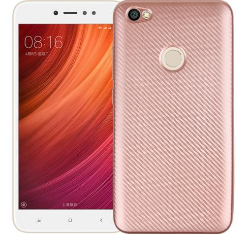 Силиконов калъф / гръб / TPU за Xiaomi RedMi Note 5A Prime - Rose Gold / Carbon