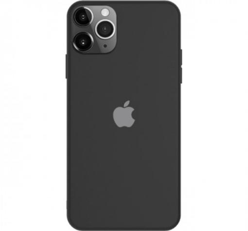 Луксозен силиконов гръб Silicone Case за Apple iPhone 11 6.1" - черен
