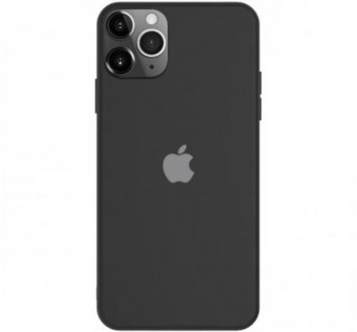 Луксозен силиконов гръб Silicone Case за Apple iPhone 11 6.1"- черен