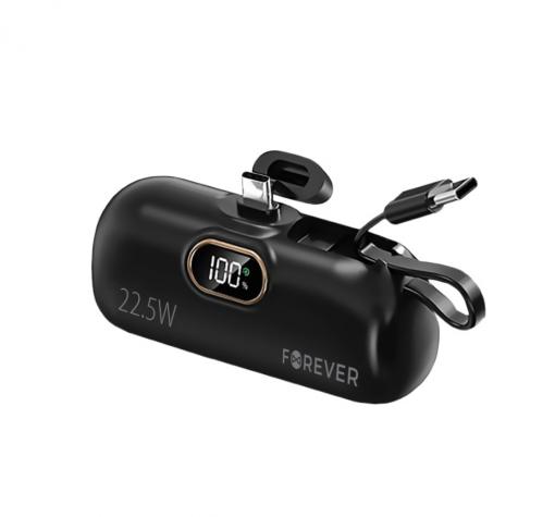 Външна батерия Mini Power Bank 5000 mAh Forever MTB-100 22.5W Fast Charging USB C