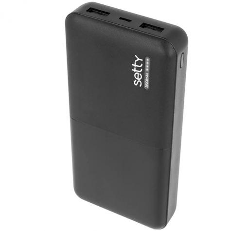 Универсална външна батерия Power Bank Setty 20000 mAh