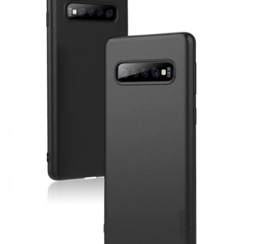 Луксозен силиконов калъф / гръб / ТПУ X-level за Samsung S10 - черен