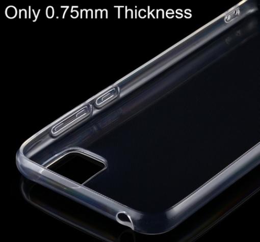 Ултра тънък силиконов калъф / гръб / TPU Ultra Thin за Huawei Y5p - прозрачен