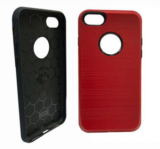 Луксозен твърд гръб VERUS -LINE за Apple iPhone 7 / iPhone 8 - червен