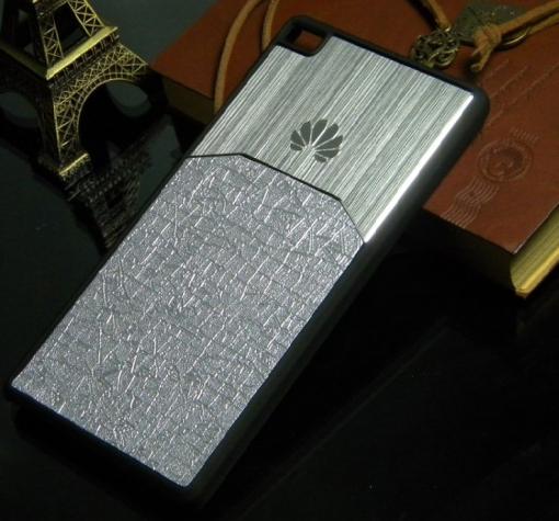 Луксозен твърд гръб Hybrid Case за Huawei Ascend P8 Lite / Huawei P8 Lite - сребрист