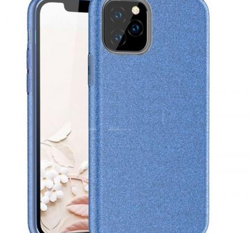 Силиконов калъф / гръб / TPU за Samsung A72 / A72 5G - тюркоаз / брокат