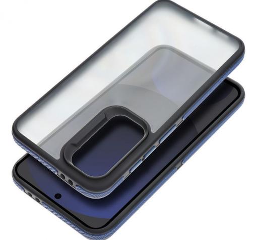 Луксозен гръб / кейс / Simple Case за Xiaomi Redmi Note 14 5G - син / прозрачен мат