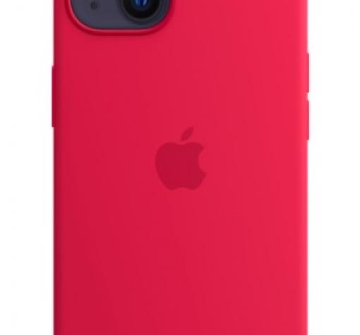 Оригинален гръб Silicone Case за Apple iPhone 13 6.1" - вишна