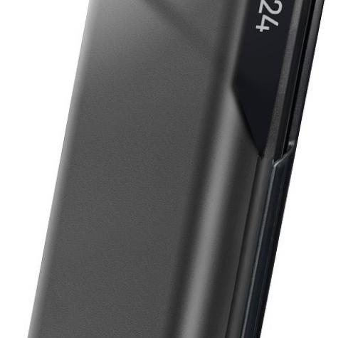 Луксозен калъф Smart View за Samsung S21 - черен