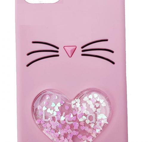 Силиконов калъф / гръб / TPU 3D за Samsung S10 Plus - Love Cat / розов