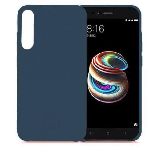 Луксозен гръб за Samsung A7 2018 A750F - тъмно син