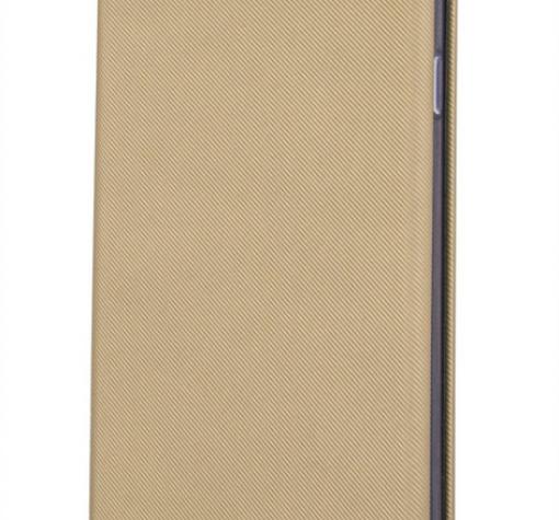 Луксозен кожен калъф Flip тефтер със стойка VIVA Smart Case за Samsung A7 2018 A750F - златист