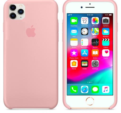 Оригинален гръб Silicone Cover за Apple iPhone 11 Pro 5.8" - пепел от рози