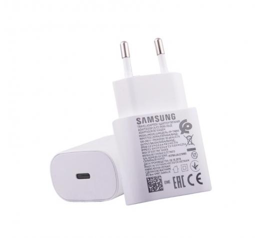 Оригинално зарядно / адаптер / за Samsung S21 FE 5G EP-TA800EBE Super Charge 25W / Type-C - бял