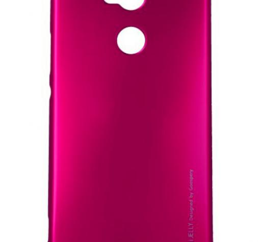 Луксозен силиконов калъф / гръб / TPU MERCURY i-Jelly Case Metallic Finish за Sony Xperia XA2 Ultra - цикламен