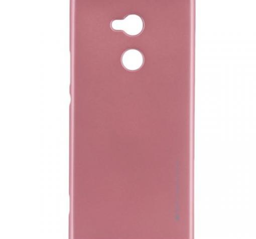 Луксозен силиконов калъф / гръб / TPU MERCURY i-Jelly Case Metallic Finish за Sony Xperia XA2 Ultra - Rose Gold