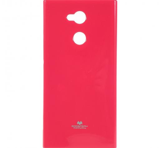 Луксозен силиконов калъф / гръб / TPU Mercury GOOSPERY Jelly Case за Sony Xperia XA2 Ultra - розов