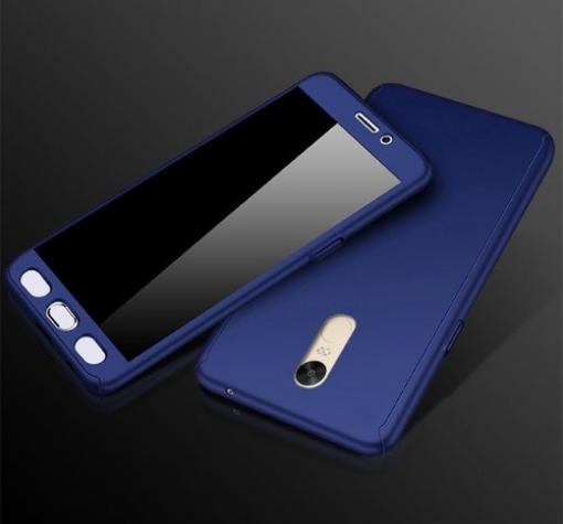 Твърд гръб Magic Skin 360° FULL за Xiaomi Redmi 5 Plus - тъмно син