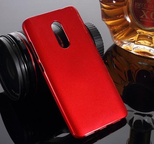 Луксозен силиконов калъф / гръб / TPU Jelly Case за Xiaomi RedMi Note 4 / RedMi Note 4X - червен