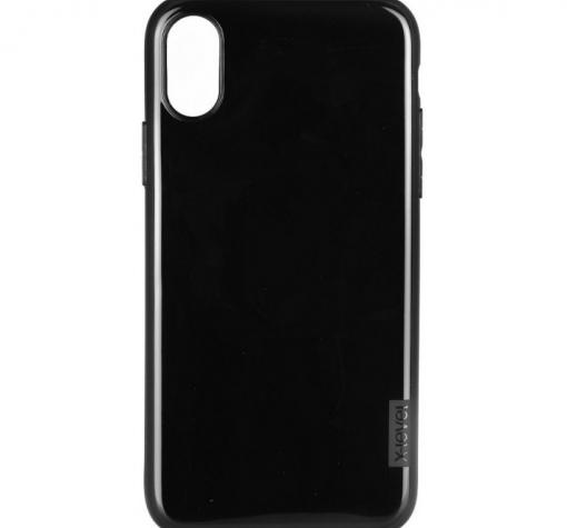 Луксозен силиконов калъф / гръб / TPU X-Level Thin Black Antislip Case за Apple iPhone XR - черен