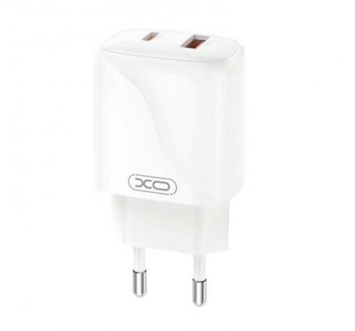 Зарядно / Адаптер 220V / XO-L158 / PD 20W, USB QC 3.0 18W