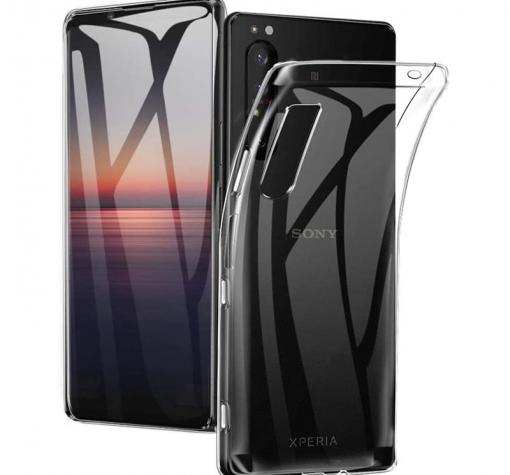 Силиконов калъф / гръб / TPU за Sony Xperia 1 II - прозрачен