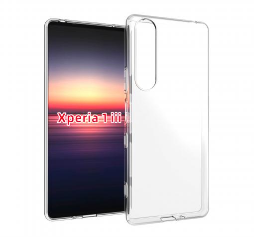 Силиконов калъф / гръб / TPU за Sony Xperia 1 III - прозрачен