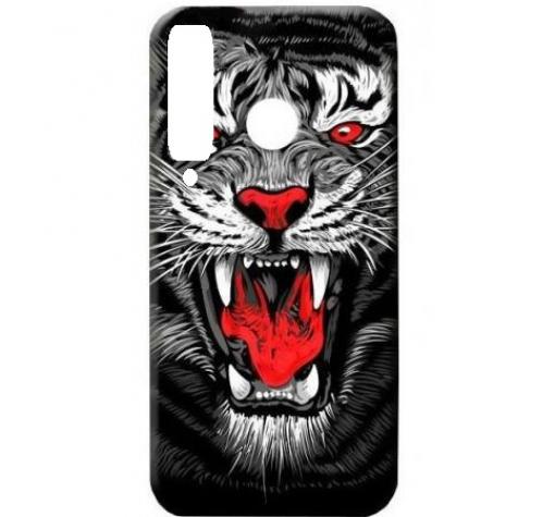 Силиконов калъф / гръб / TPU LUXO за Huawei Y6p - тигър / сив