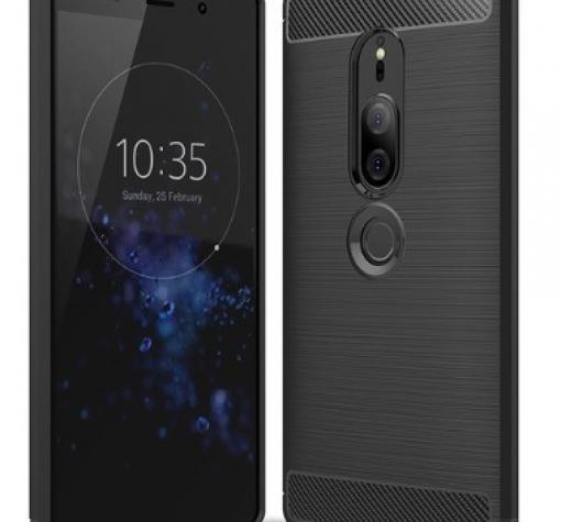 Силиконов калъф / гръб / TPU за Sony Xperia XZ2 Premium - черен / carbon