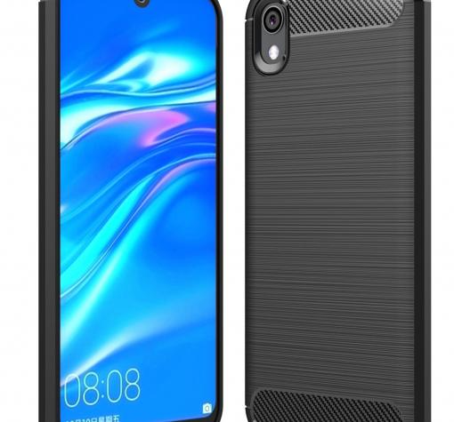 Силиконов калъф / гръб / TPU за Huawei Y5 2019 - черен / carbon