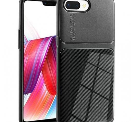 Луксозен силиконов калъф / гръб / TPU за Huawei Y6 2018 / Honor 7A - черен / Shine carbon