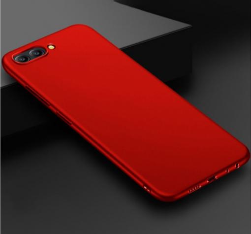 Силиконов калъф / гръб / TPU за Huawei Honor 10 - червен / мат