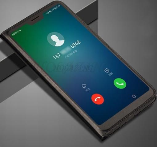 Луксозен кожен калъф Active Flip Cover за Huawei Honor View 20 - черен
