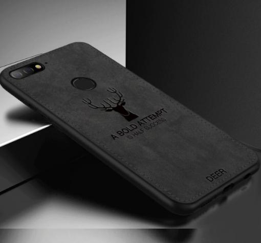 Луксозен гръб Deer за Huawei Y7 2018 / Y7 2018 Prime - черен