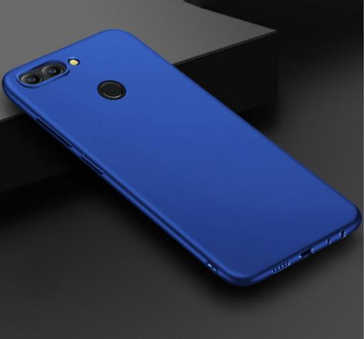Силиконов калъф / гръб / TPU за Huawei Y7 2018 - син / мат
