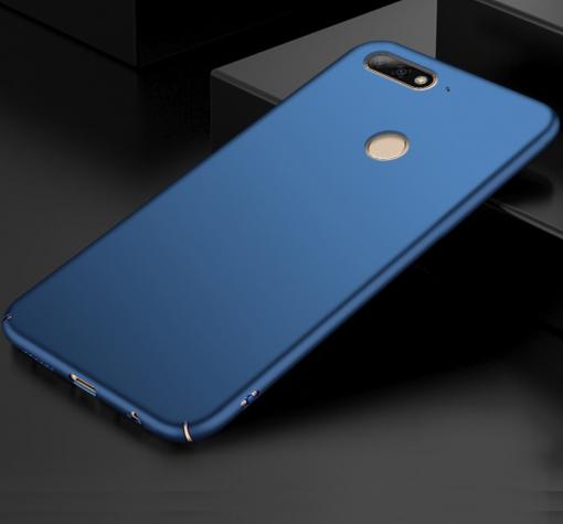 Луксозен твърд гръб за Huawei Y7 2018 / Y7 2018 Prime - син