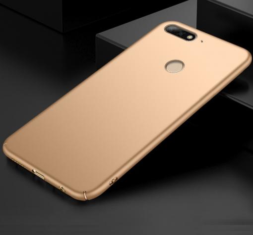 Луксозен твърд гръб за Huawei Y7 2018 / Y7 2018 Prime - златист