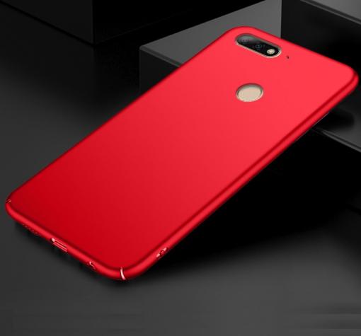 Луксозен твърд гръб за Huawei Y7 2018 / Y7 2018 Prime - червен