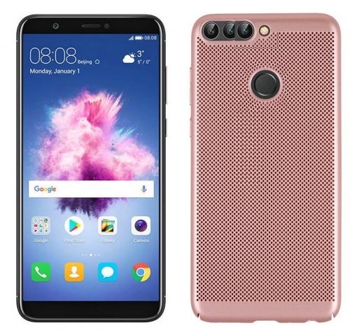 Луксозен твърд гръб за Xiaomi Redmi 6 - Rose Gold / Grid
