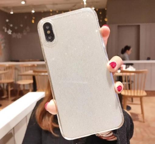 Силиконов калъф / гръб / TPU Bling за Huawei P20 Lite - прозрачен / брокат