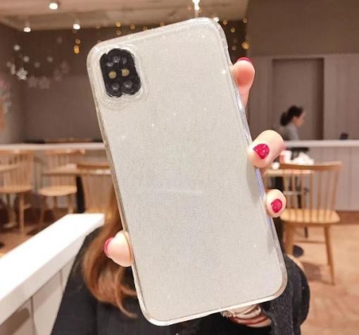 Силиконов калъф / гръб / TPU Bling за Huawei P40 lite - прозрачен / брокат
