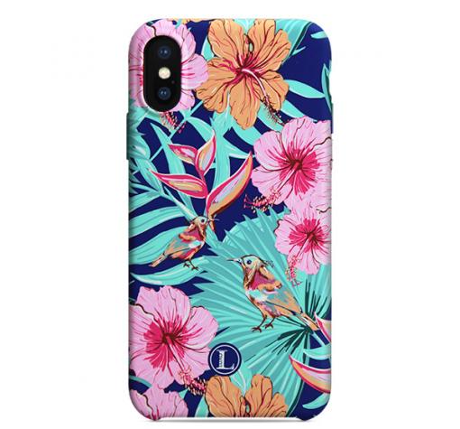 Силиконов калъф / гръб / TPU LUXO за Apple iPhone 11 6.1" - син / цветя