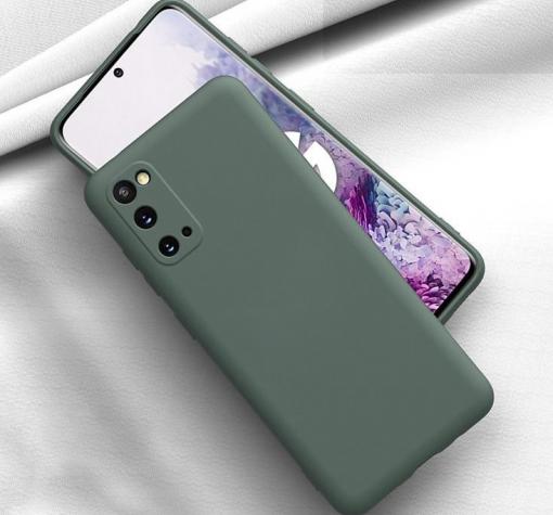 Луксозен силиконов калъф / гръб / Nano TPU за Samsung S21 - тъмно зелен