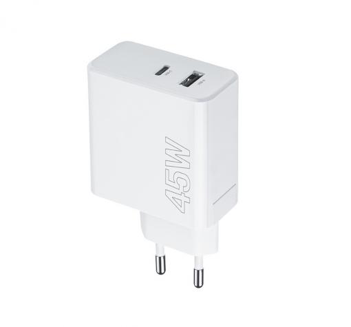 Зарядно устройство Maxlife MXTC-07-45AC PD QC 1x USB-C 1x USB 45W