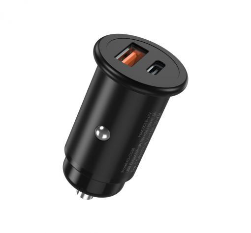 Зарядно устройство за кола адаптер XO CC38 с USB и Type C изход QC 3.0 12V 20W
