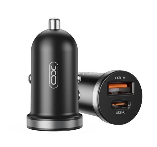 Зарядно устройство за кола адаптер XOCC56 PD 30W QC 1x USB 1x USB-C 12V / 24V