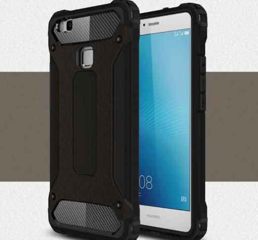 Силиконов гръб TPU Hybrid с твърда част за Huawei Honor 8 Lite - черен