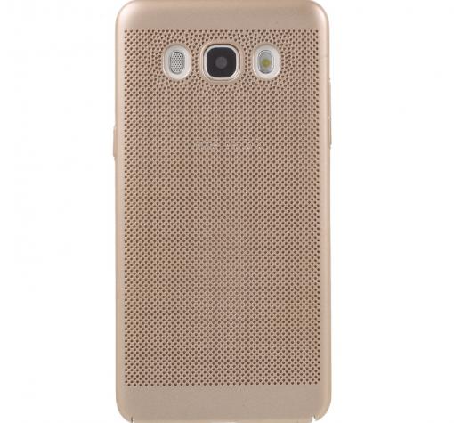 Твърд гръб за Samsung J3 / J3 2016 J320 - златист / Grid